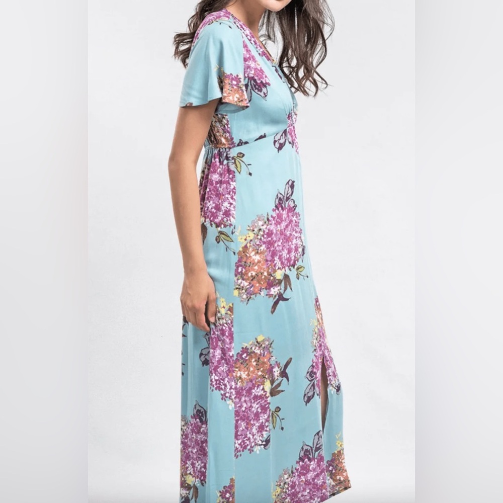 Lovestitch Blue Floral Maxi Dress